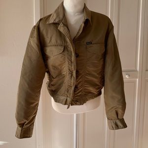 Faconnable Olive Green Bomber Jacket - size medium
